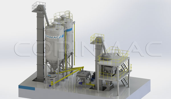 dry mortar production line layout
