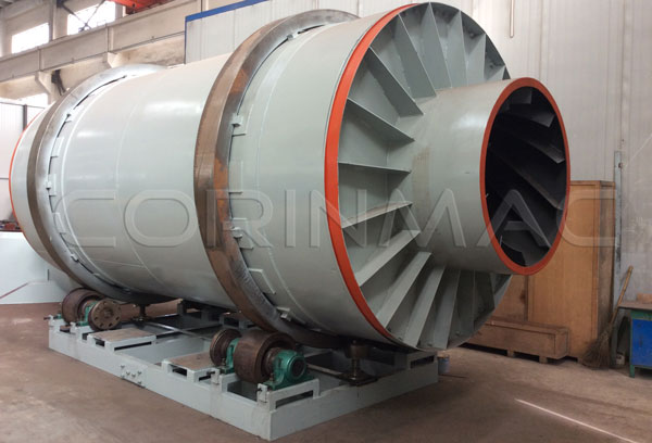 Three cylinder rotary dryer