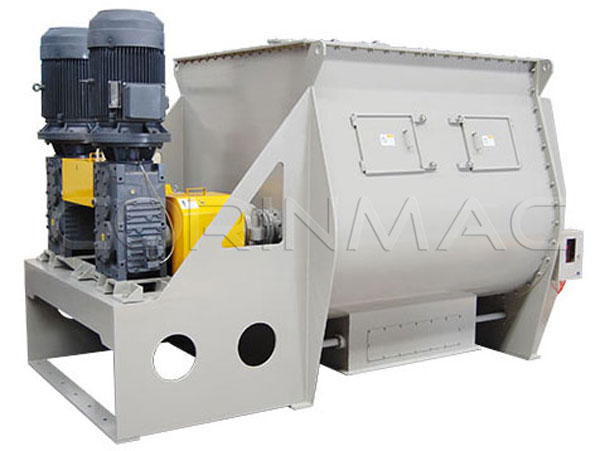 Twin-shaft paddle mixer