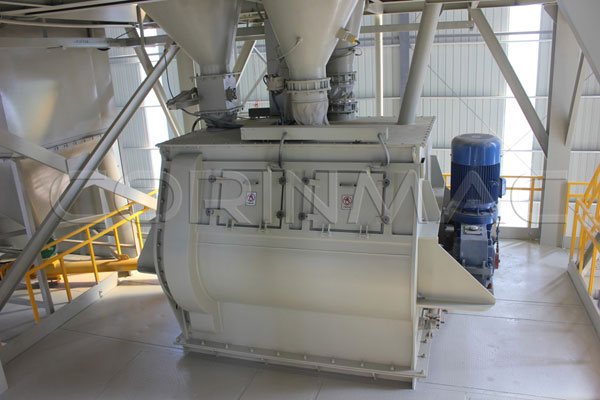 Twin-shaft paddle mixer