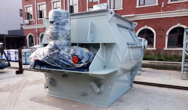 Twin-shaft paddle mixer