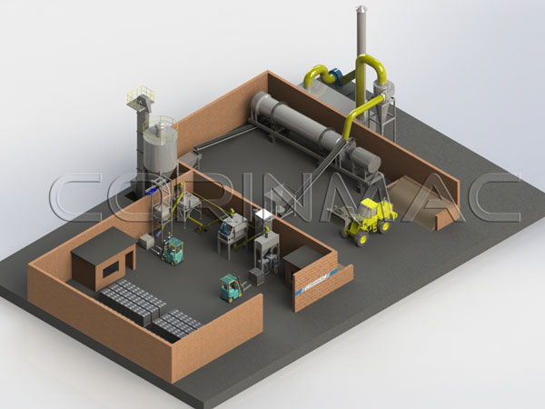 3D schematics designed by our engineers for the project plan of Georgian customer.