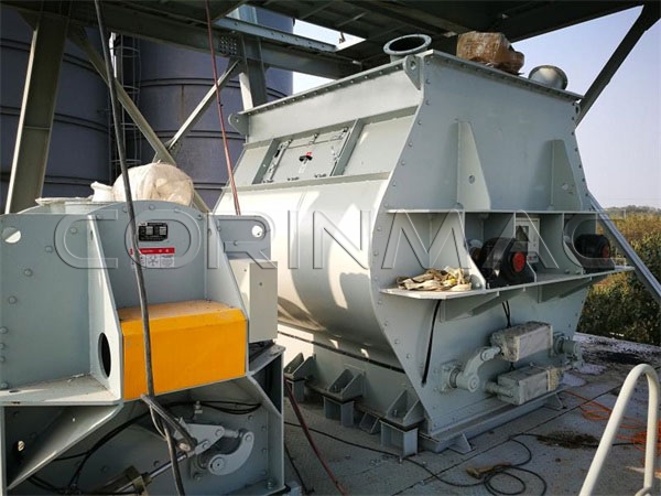 Cement and gypsum dry powder mortar production line