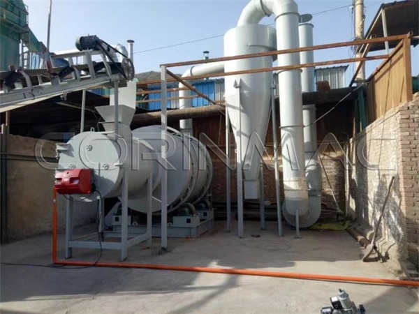 Drying line for sand drying, 8-10tph capacity