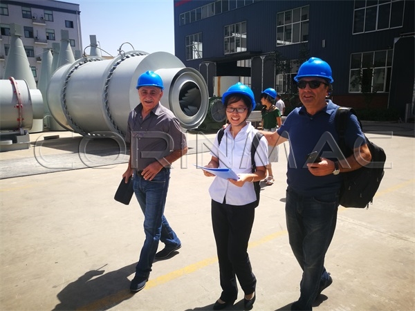Georgian customer visited the factory and the equipment