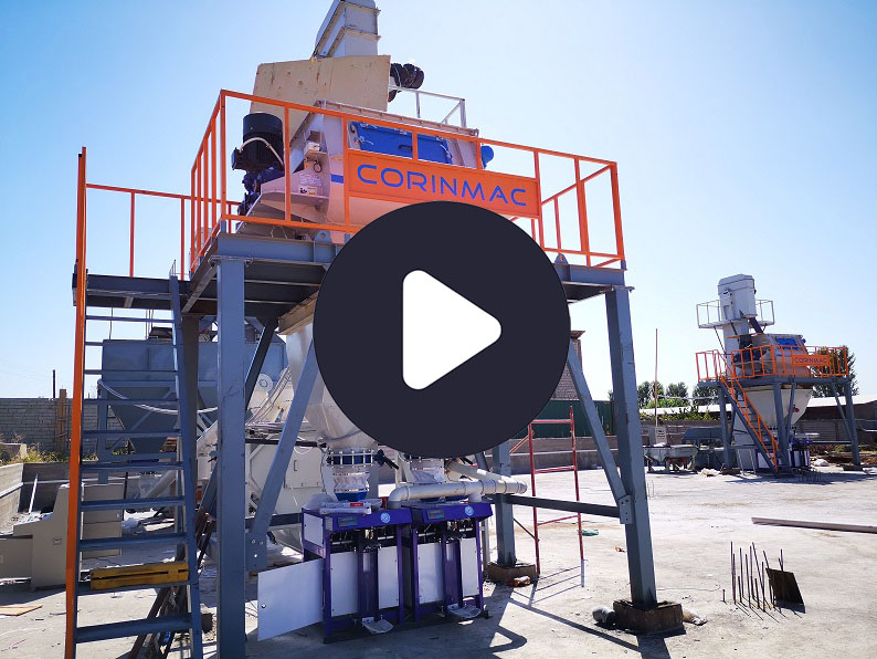 Two lines for the production of dry mixes 5-10 tons per hour in Tashkent.