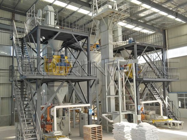 mortar production plant