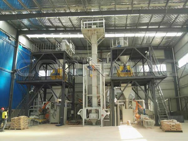 dry mortar production plant