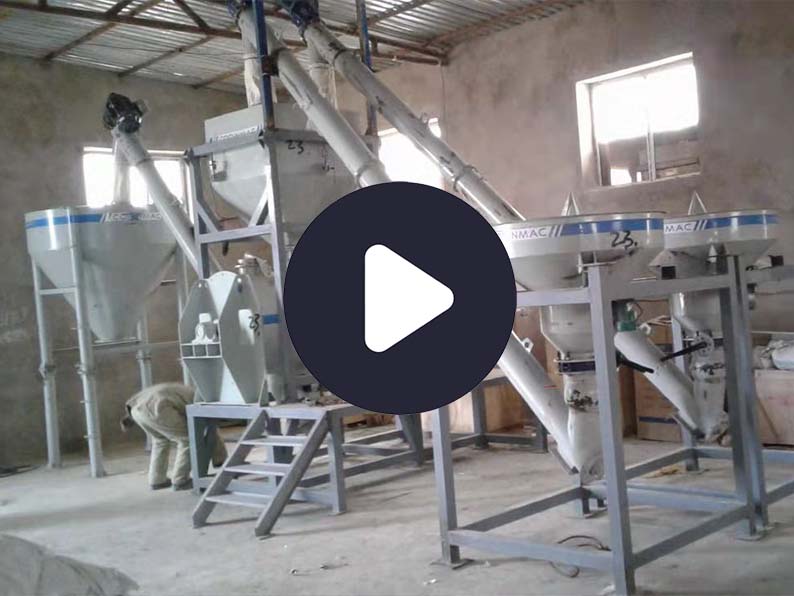 A small factory producing 3-5t/h dry mix in Aktau, Kazakhstan
