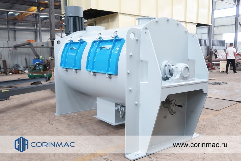 Single-shaft mixer (plowshare)