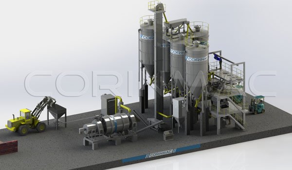 5-30tph dry mortar plant
