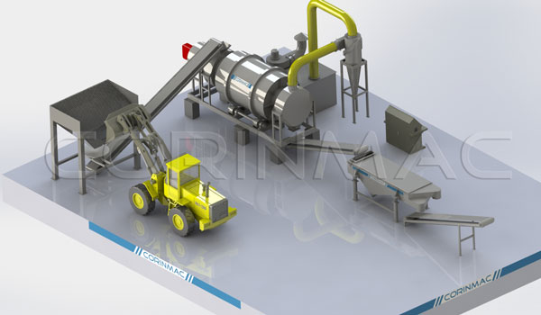 rotary sand dryer, sand dryer