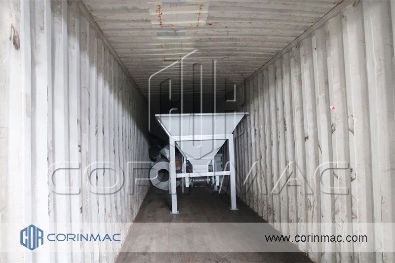 sand bin, belt feeder, sand drying plant