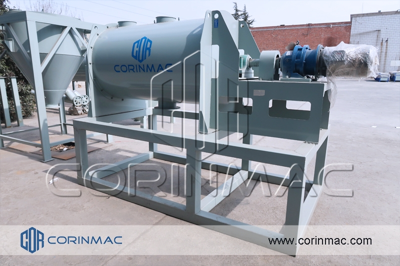 Simple dry mortar mixing plant with weighing system to Uzbekistan