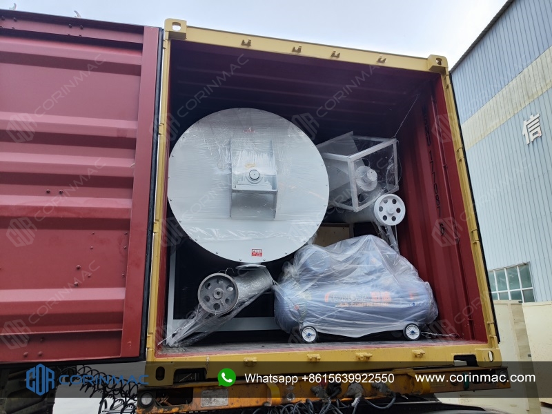 3-5TPH simple dry mortar production line was shipped to Madagascar