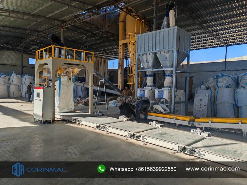 Automatic Valve Bag Packing and Palletizing Line & Ton Bag Packing Production Line in Navoi, Uzbekistan