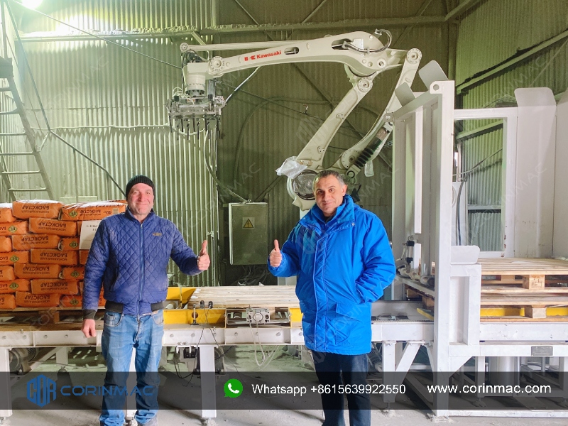 CORINMAC Automatic Palletizing System in Russia