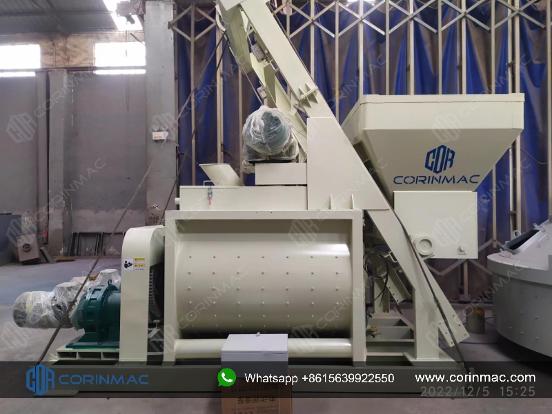 Twin Shaft Concrete Mixer
