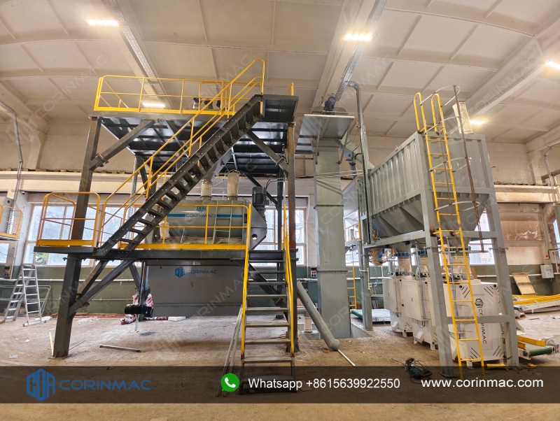 CORINMAC Dry Mortar Production Line Installed in Romania