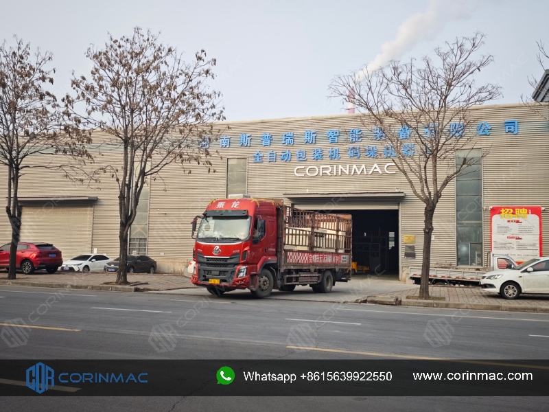 CORINMAC Customized Highly Cold-resistant Column Palletizer was Delivered to Russia