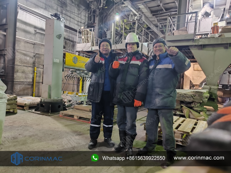 Valve Bag Packing Machine and Column Palletizer in Russia Have Been Commissioned