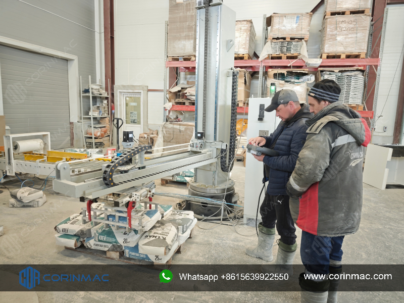CORINMAC High-Speed Column Palletizer Running in Russia