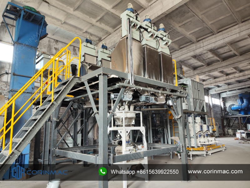 CORINMAC Additive Weighing System of Dry Mortar Production Line in Russia