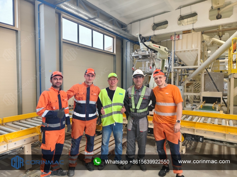 Putty Powder Production Line in Uzbekistan has Been Successfully Completed the Installation and Commissioning