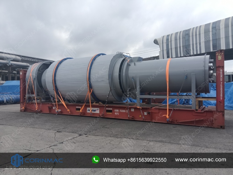 CORINMAC Three Cylinder Rotary Dryer Successfully Delivered to The UAE