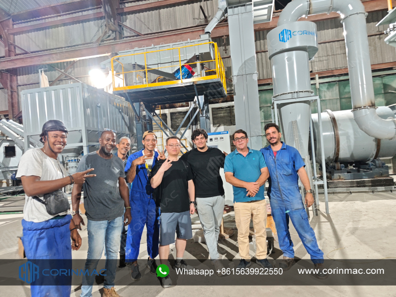 Project in Cuba : Installation and Commissioning of CORINMAC Automatic Dry Mortar Production Line Successfully Completed.